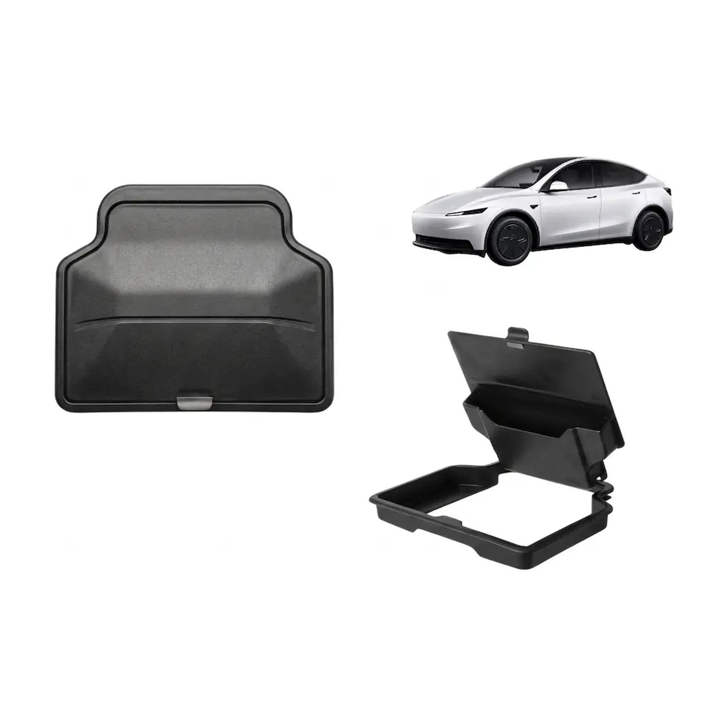 Tesla Model Y / Model 3 Standart & Juniper 2025+ Orta Konsol Kartlık ve Bozuk Para Kutusu - detay gorunum 2