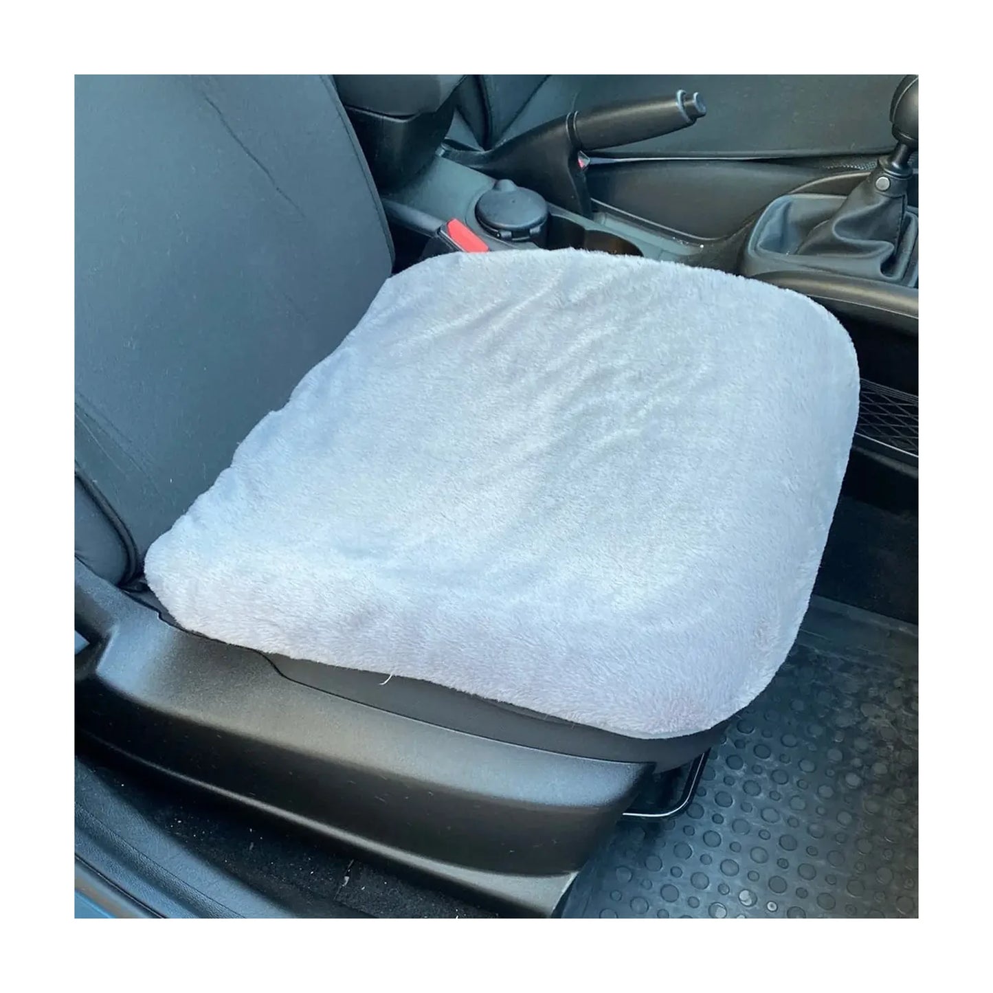 Peluş Serme Oto Koltuk Koruyucu Minder - Ön 2'li Set - detay gorunum 3