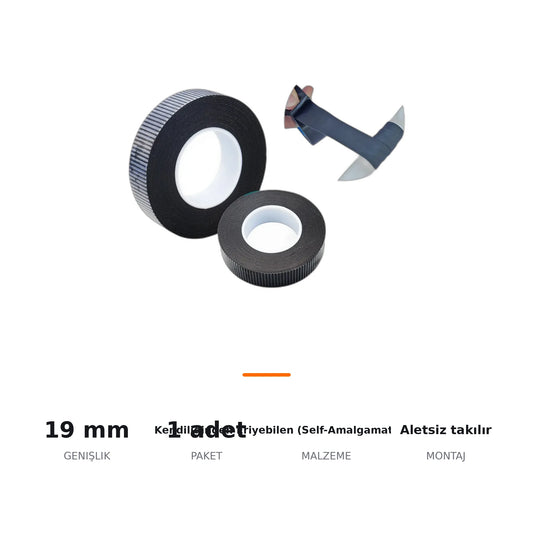 Kendiliğinden Eriyen Su Sızdırmaz Elektrik İzolasyon Bandı 19mm x 5m - ozellik ozeti