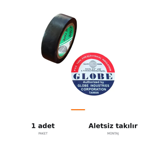 Globe İzole Bant Elektrik Kablo Bantı 19mm - ozellik ozeti