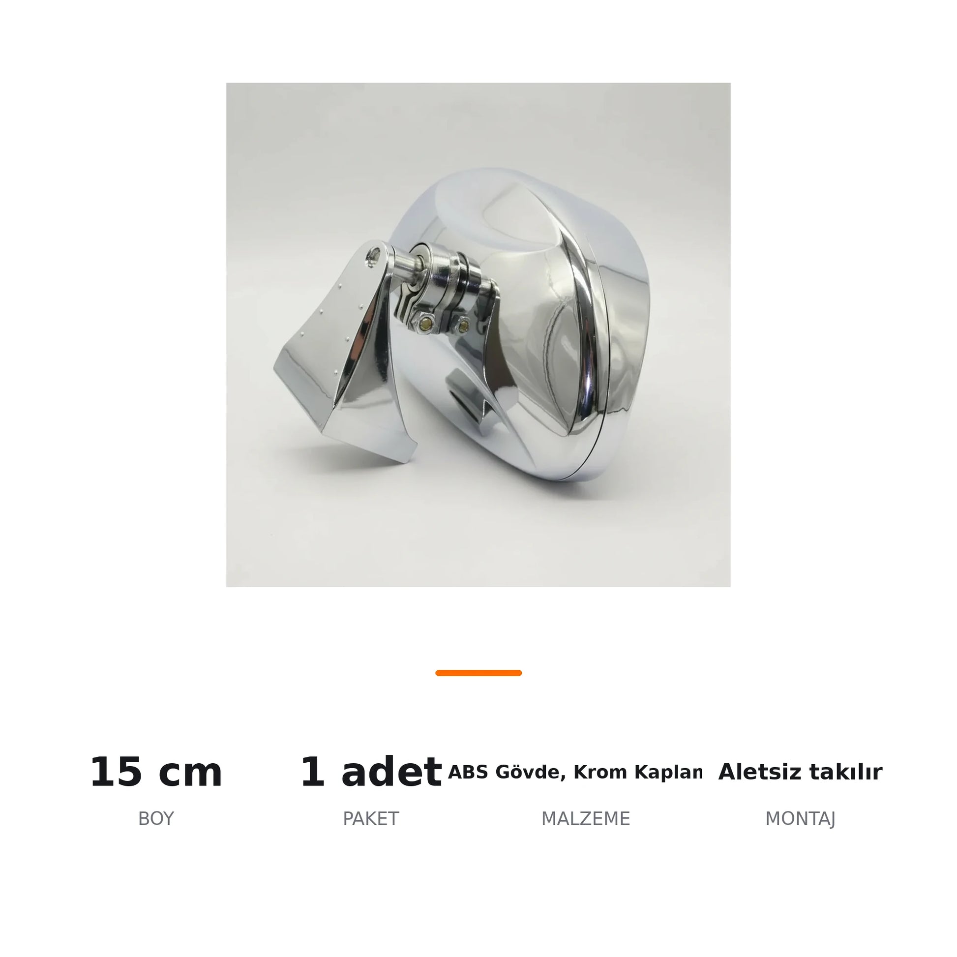 Sürücü Kursu Eğitmen Kör Nokta Aynası XL 15x7 cm – Model SY082 - ozellik ozeti