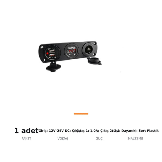 Concord Dijital Voltmetre Göstergeli Çift USB Araç Şarj Aleti 12V-24V - ozellik ozeti
