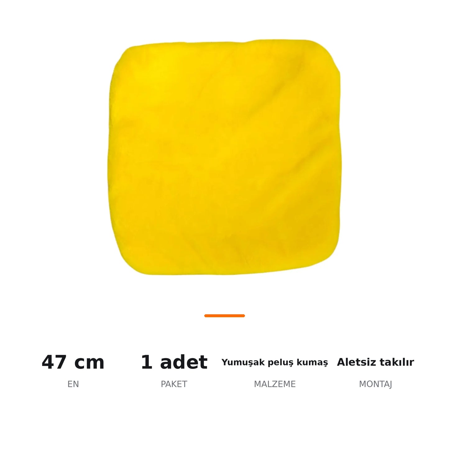 Peluş Serme Oto Koltuk Koruyucu Minder – Ön Tekli 47x47 cm - ozellik ozeti