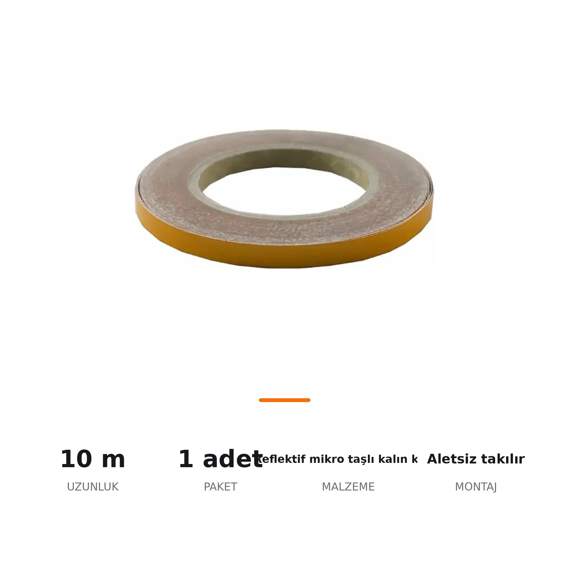 Reflektif Şerit Bant Jant Şeridi 0.5 cm x 10 Metre - ozellik ozeti