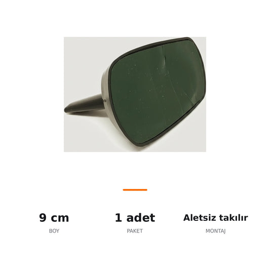 Audi Tip Balık Sırtı Süs Anten – Yapıştırmalı Araç Üstü Dekor YES030S - ozellik ozeti