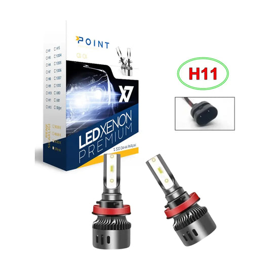 H11 LED Xenon Ampul Seti – Şimşek Etkili, Fan Soğutmalı, IP67, 1 Yıl Garantili - urun gorseli