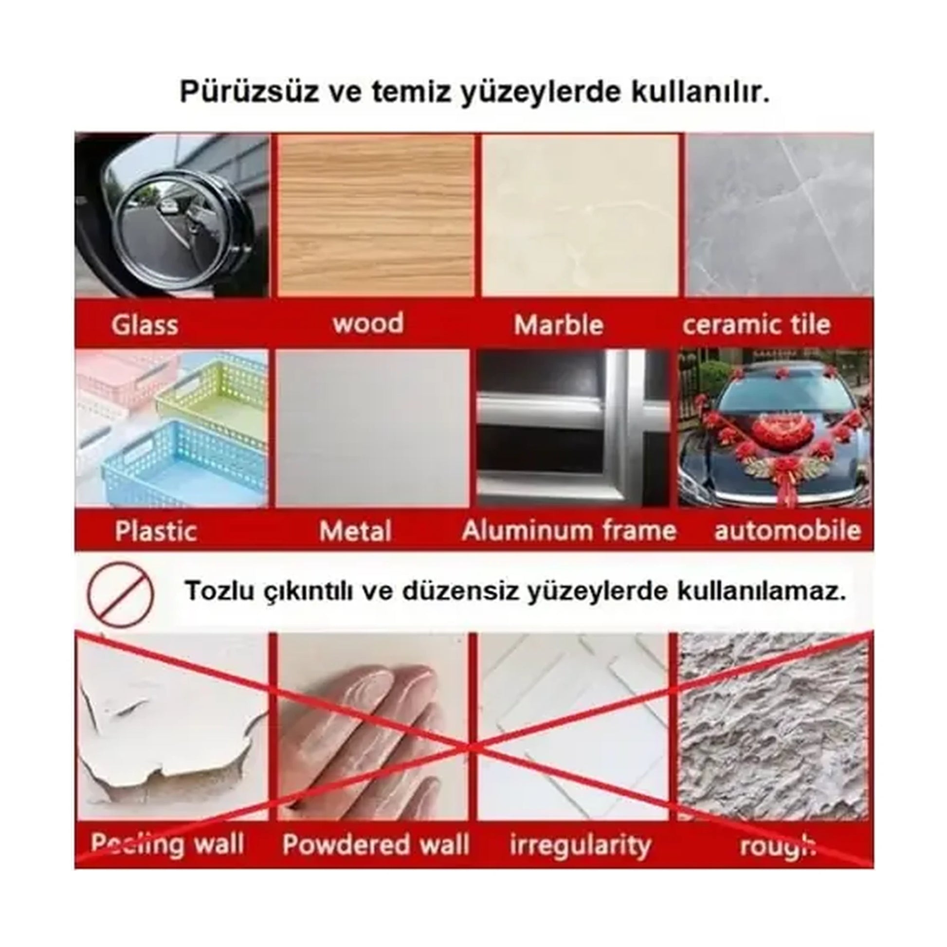 Çift Taraflı Bant Hazır Kesim Yaprak 18x50mm – 60 Adet Paket - urun gorseli