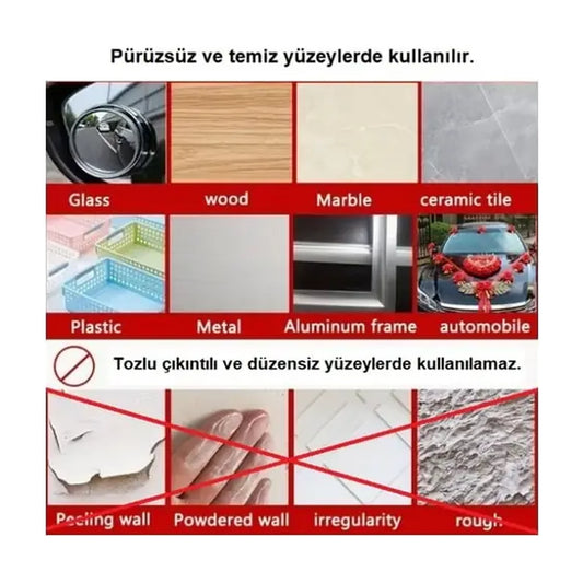 Çift Taraflı Bant Hazır Kesim Yaprak 18x50mm – 60 Adet Paket - urun gorseli