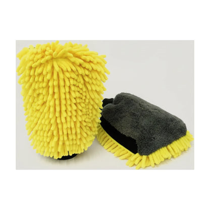 Oto Yıkama Eldiveni Peluş Mikrofiber Çift Yüzeyli Sünger 22x19 cm - urun gorseli
