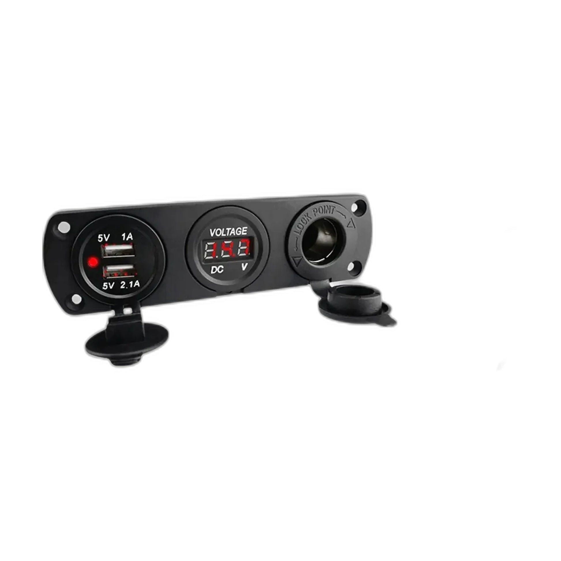 Concord Dijital Voltmetre Göstergeli Çift USB Araç Şarj Aleti 12V-24V - urun gorseli