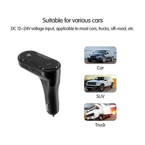 Car F8 Bluetooth FM Transmitter – USB Şarjlı, 12-24V Araç Kiti