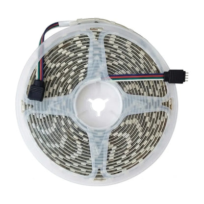 5 Metre Silikonlu RGB Şerit LED Araç İçi Ambiyans Aydınlatma IP65 60 LED 12V - urun gorseli