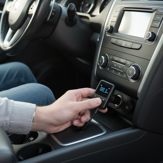 Car F8 Bluetooth FM Transmitter – USB Şarjlı, 12-24V Araç Kiti - arac ici kullanim