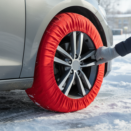 GMAX Lastik Anti Patinaj Kar Çorabı S Grup 2 – 2 Adet - arac ici kullanim