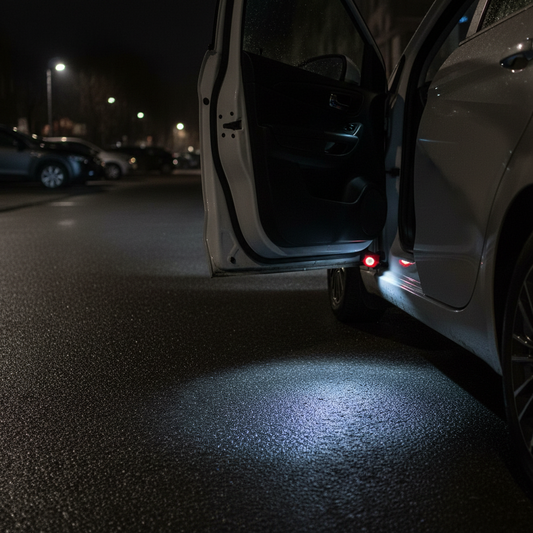 Volkswagen Passat B6 CC Kapı Altı Led Aydınlatma Seti - arac ici kullanim